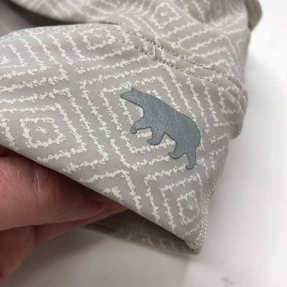 RUNNING Bare Light Grey Geometric Diamond Racerback Active Sports Bra SIZE XS - Picture 3 of 10